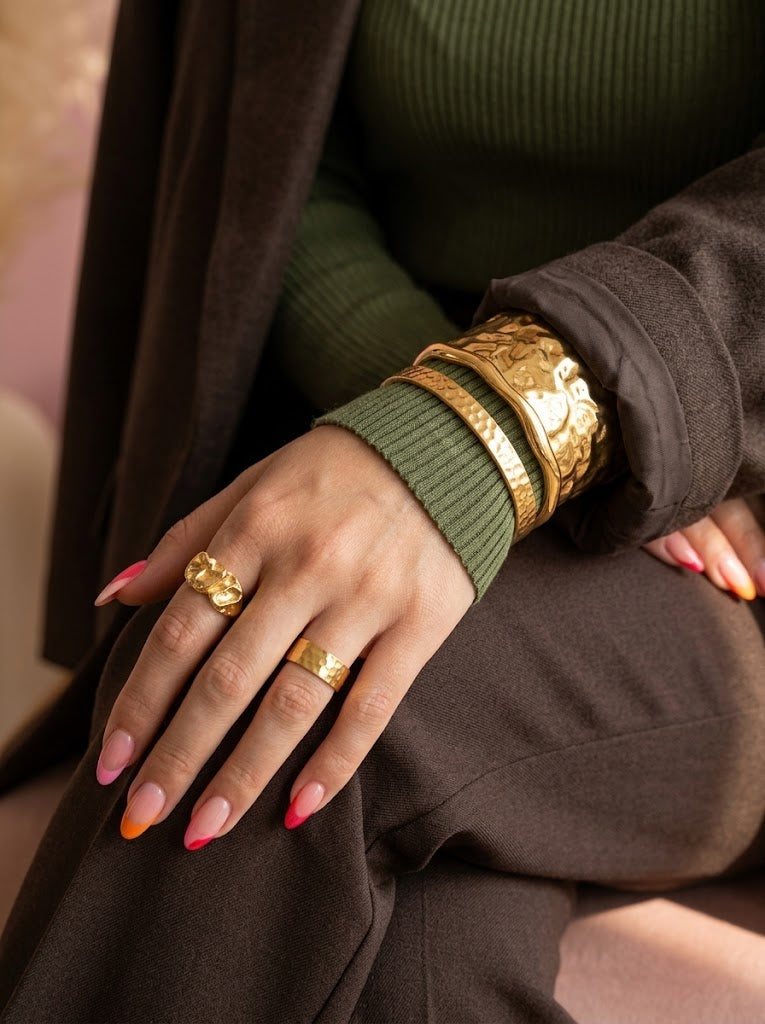 Clara Hammered Cuff