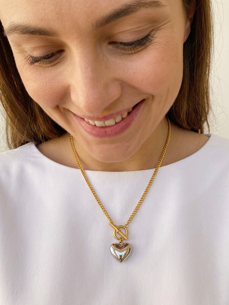 Nova Heart Toggle Necklac
