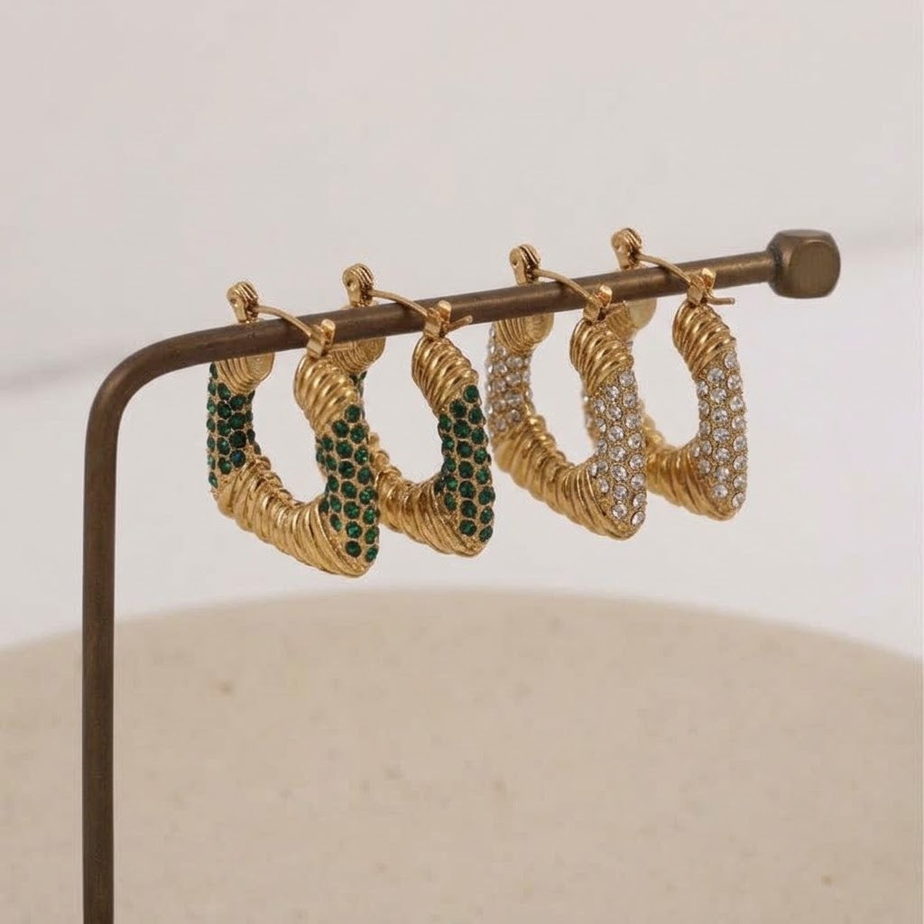 Mary Hollow Hoop Earrings