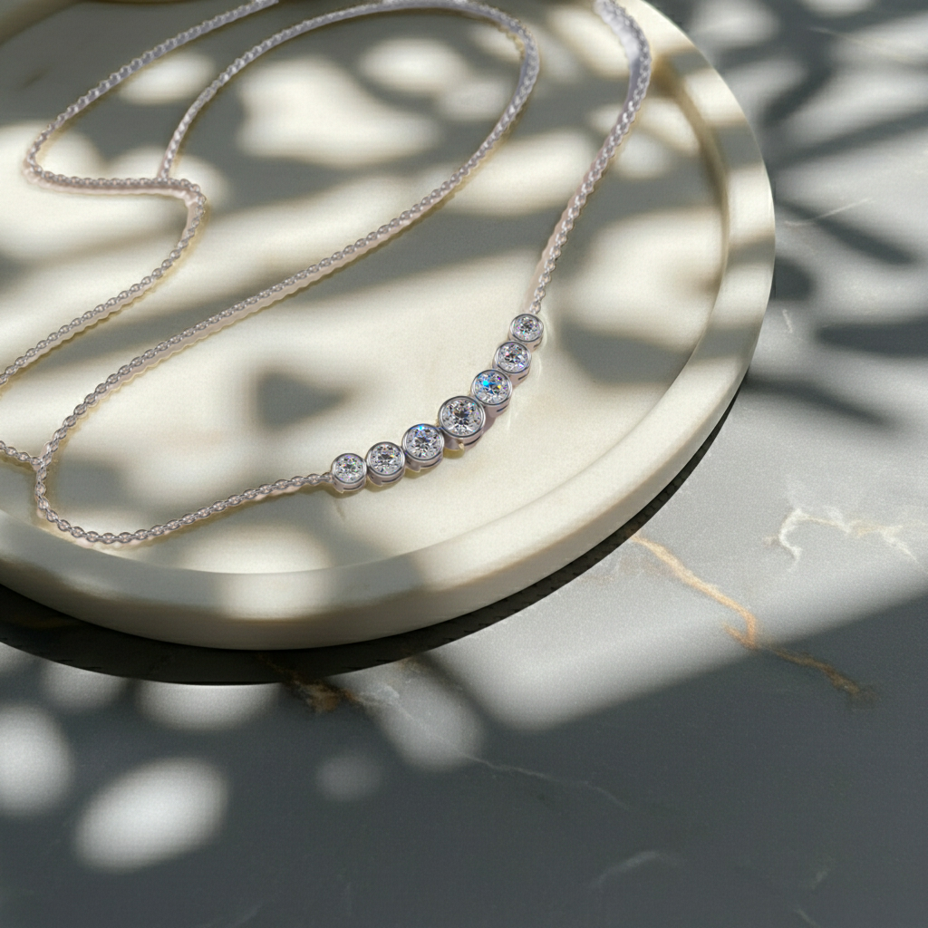 14K White Gold, 2.02 carat Lab Grown Diamond, F-G Diamond Color, VS Clarity