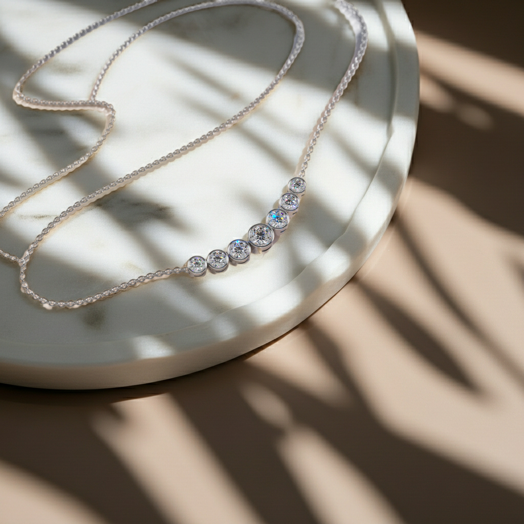 14K White Gold, 2.02 carat Lab Grown Diamond, F-G Diamond Color, VS Clarity