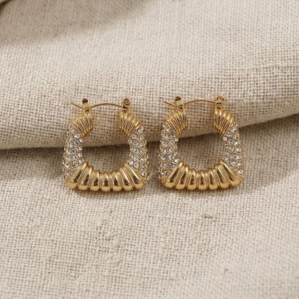 Mary Hollow Hoop Earrings