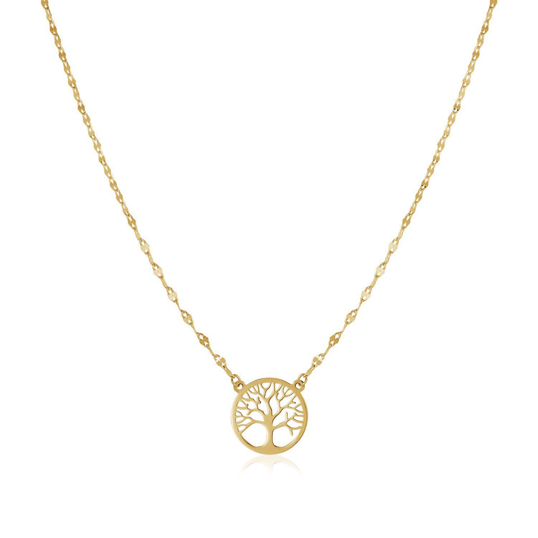 14K Yellow Gold Tree of Life Necklace for Women | Yene Store