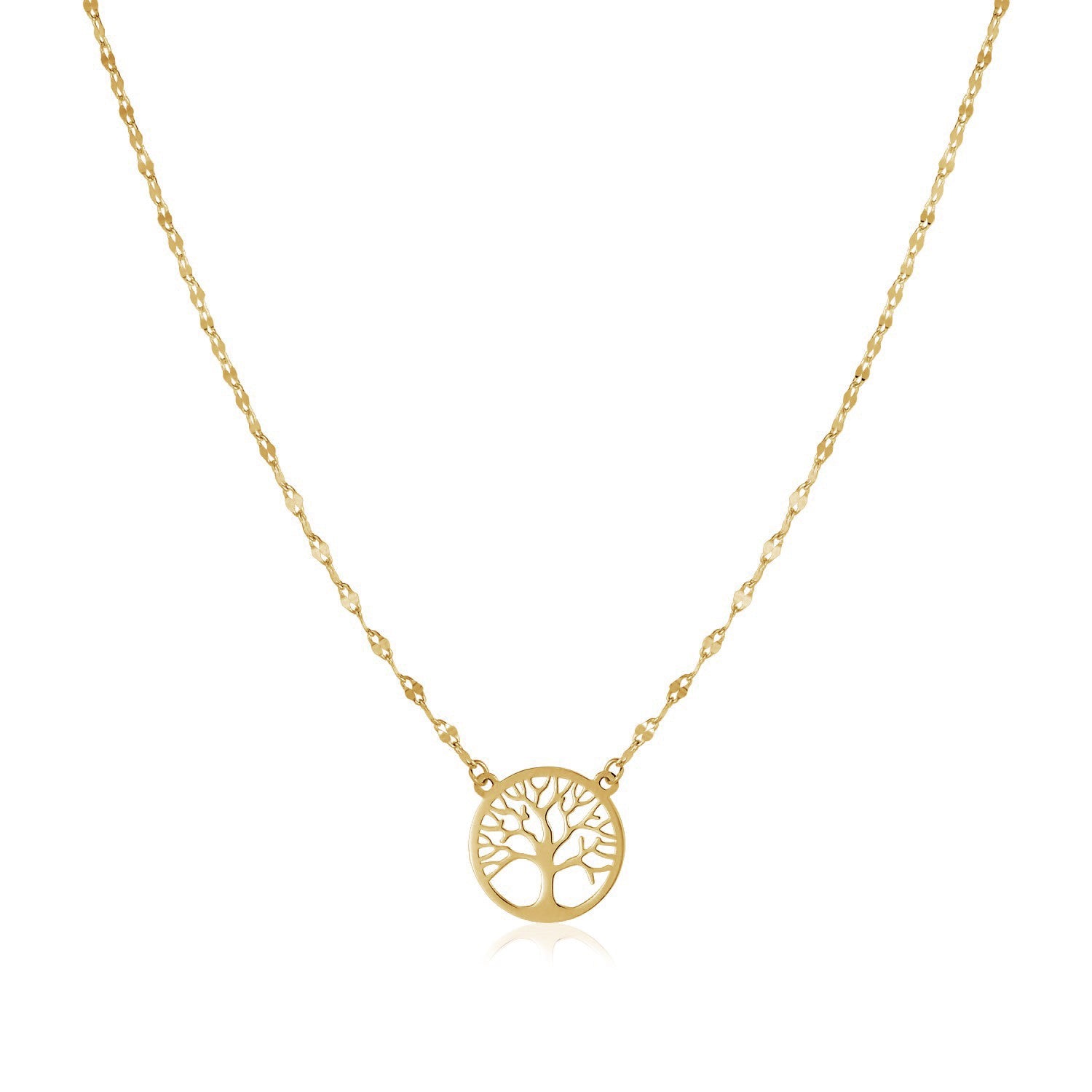14K Yellow Gold Tree of Life Necklace for Women | Yene Store