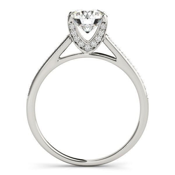 14k White Gold Diamond Engagement Ring With Cathedral Design (1 1/3 cttw) for Women | Yene Store