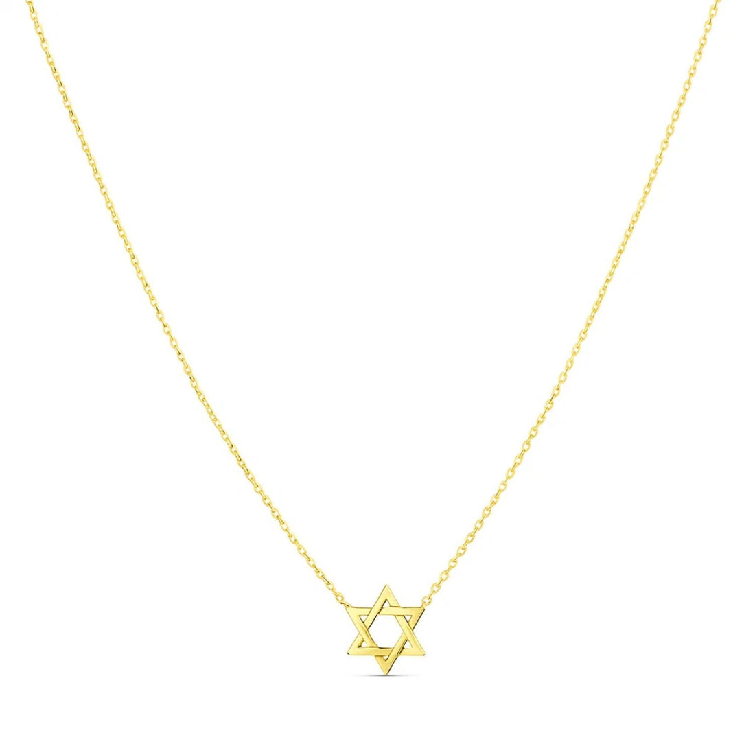 14k Yellow Gold Star of David Necklace for Women | Yene Store