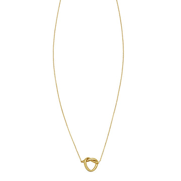 14K Yellow Gold Love Knot Necklace