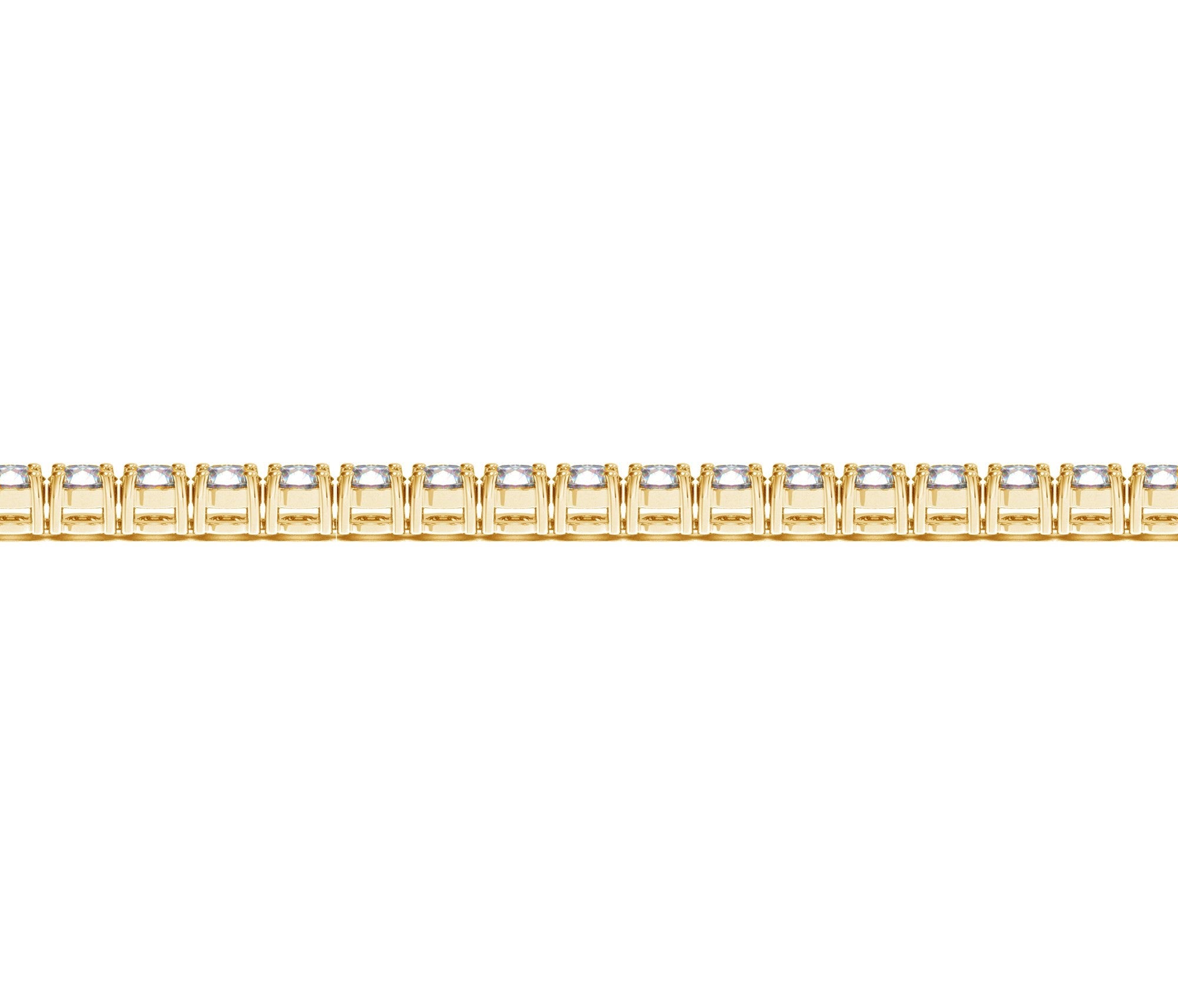 Lab Grown Round Diamond Tennis Bracelet in 14k Yellow Gold (6 cctw F/G  VS2/SI1)