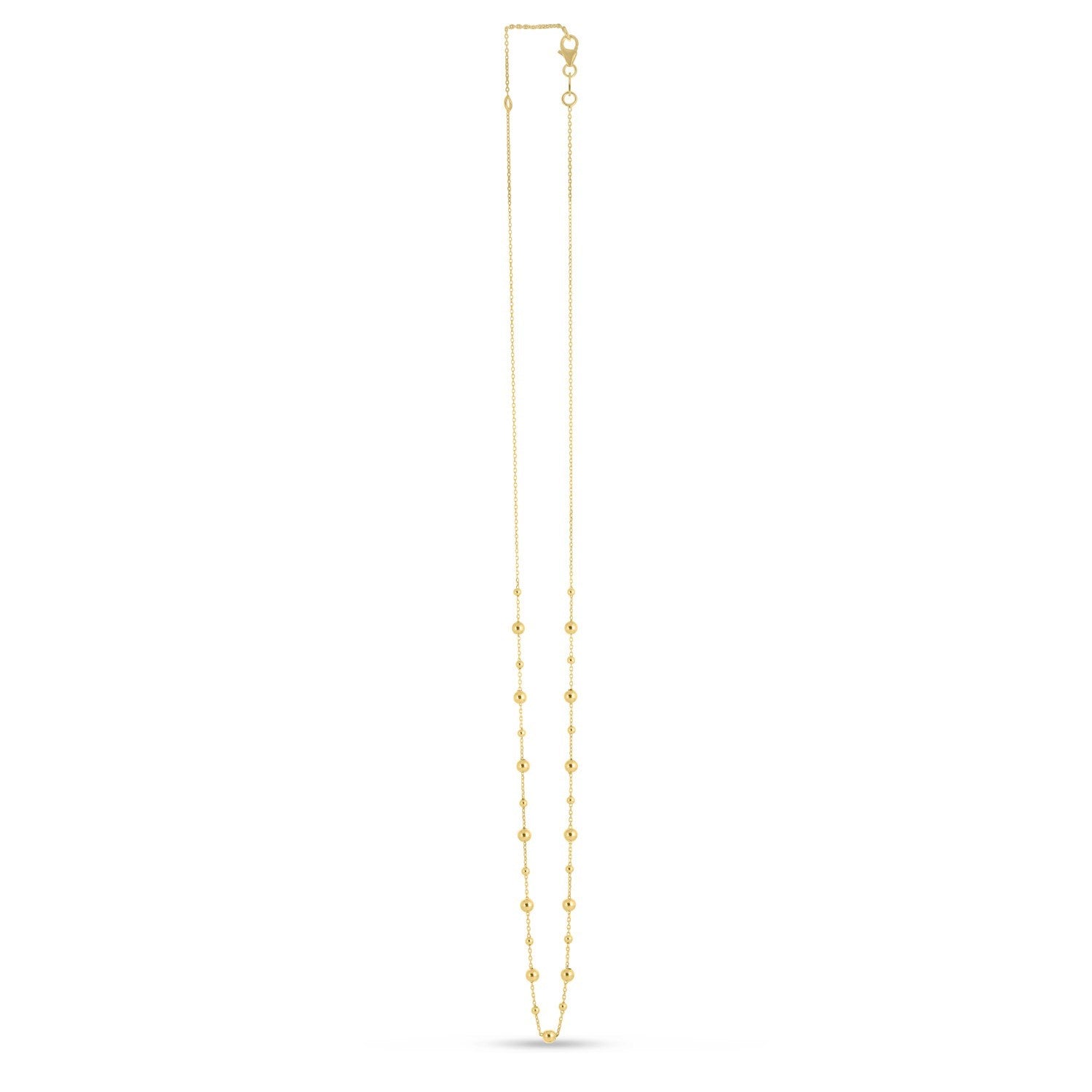 14k Yellow Gold Bead Necklace for Women | Yene Store