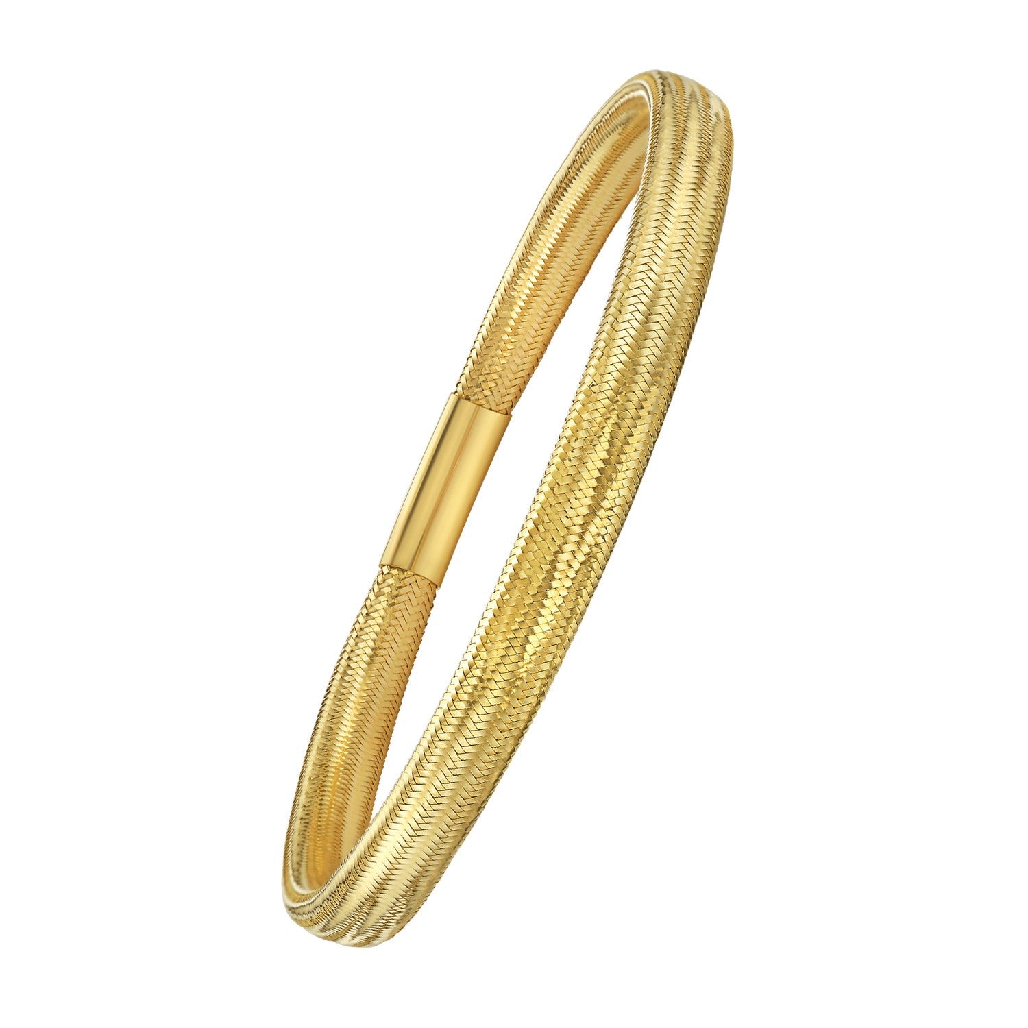 14K Yellow Gold Medium Stretch Mesh Bracelet (5.40 mm)