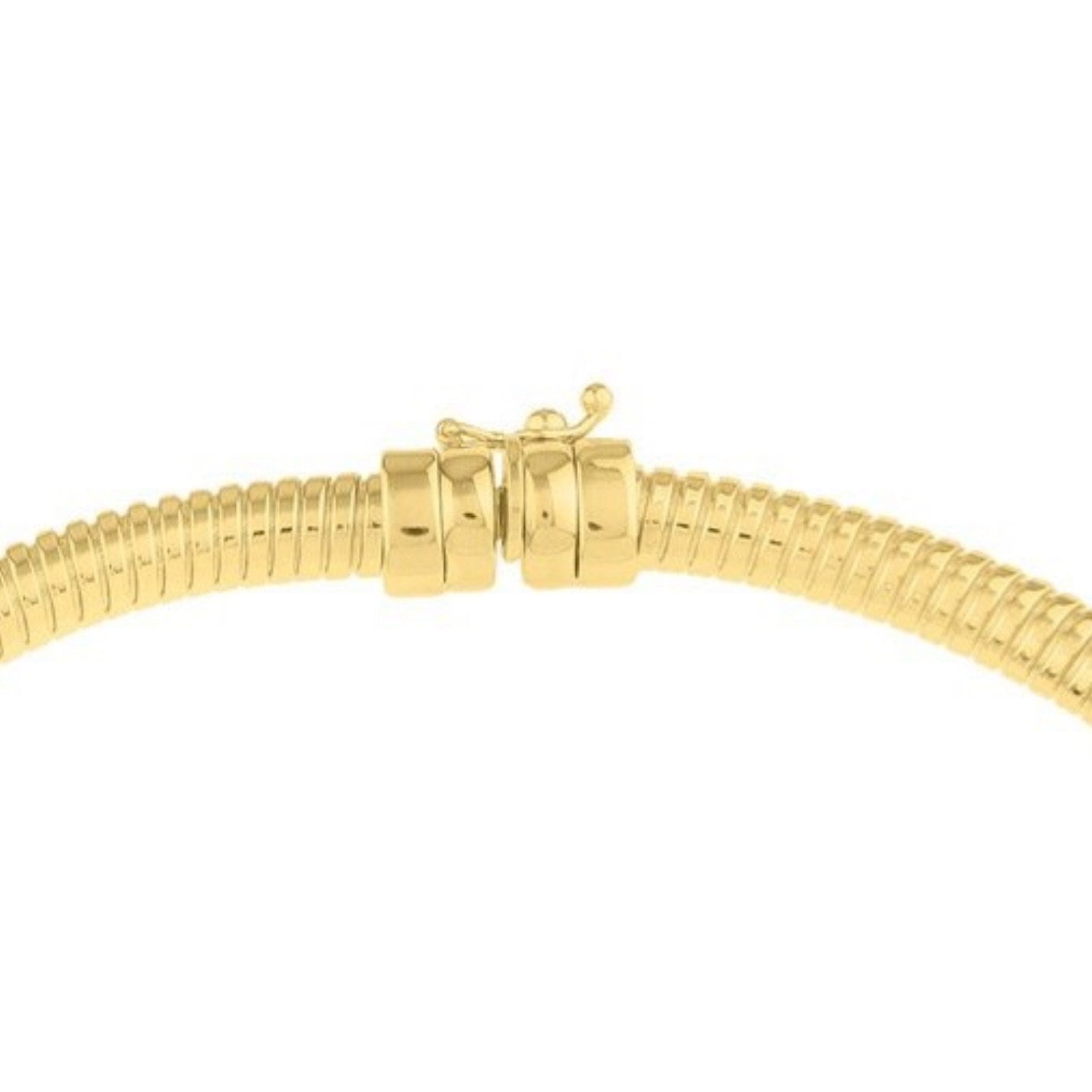 Tubogas Necklace in 14K Yellow Gold (5.00 mm) for Women | Yene Store 