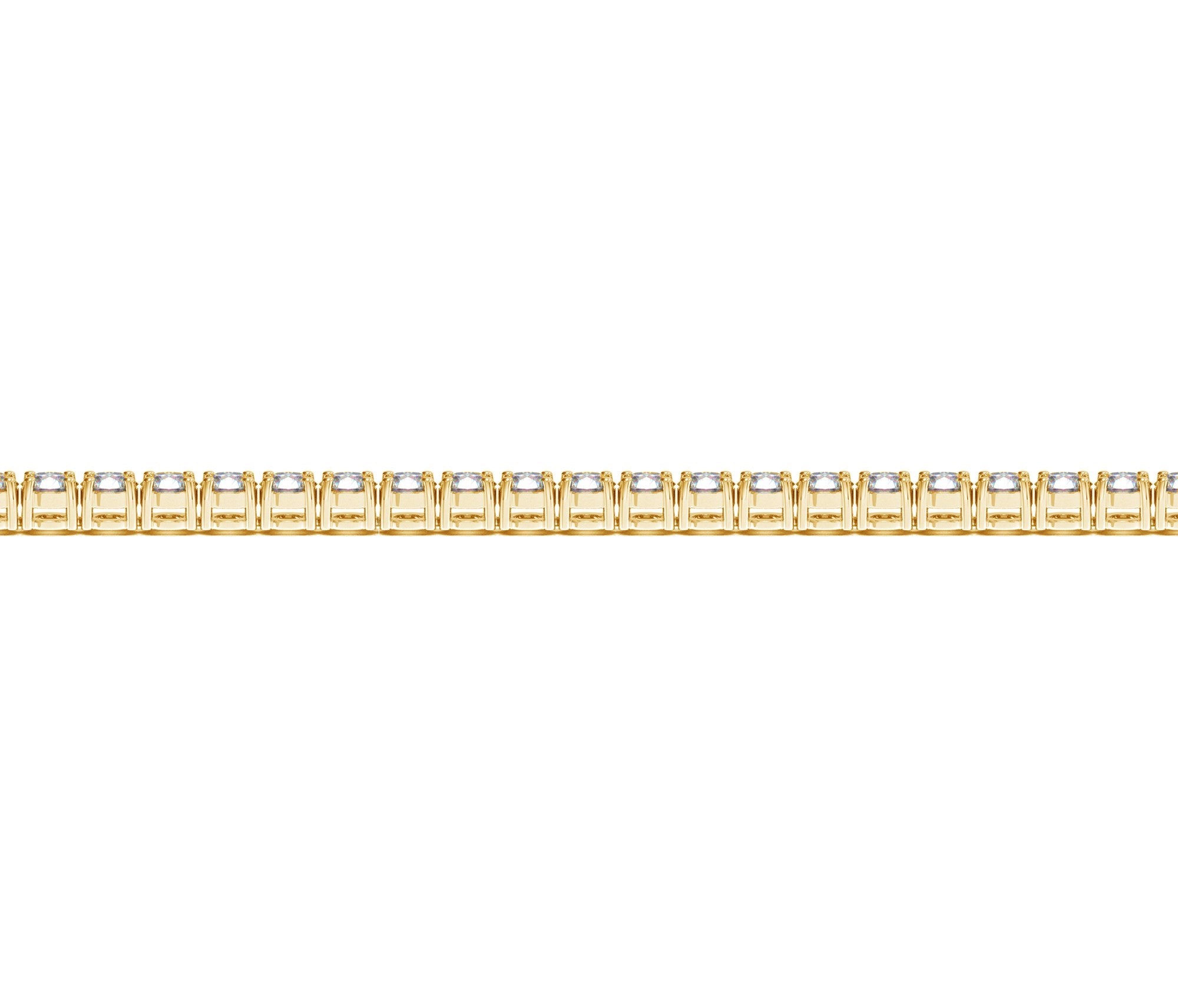 Lab Grown Round Diamond Tennis Bracelet in 14k Yellow Gold (4 cctw F/G  VS2/SI1)