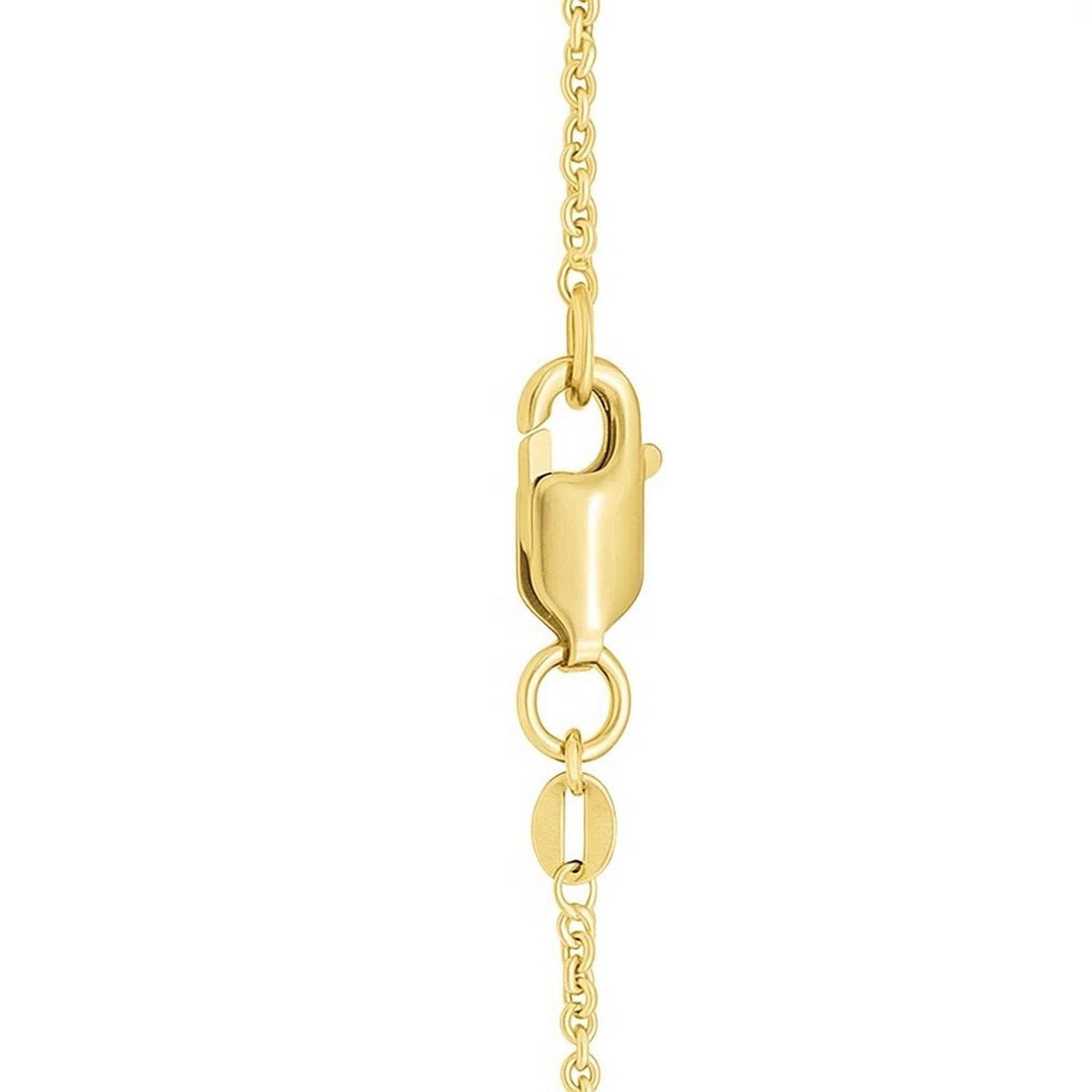 Baroque Heart Necklace in 14K Yellow Gold for Women | Yene store 