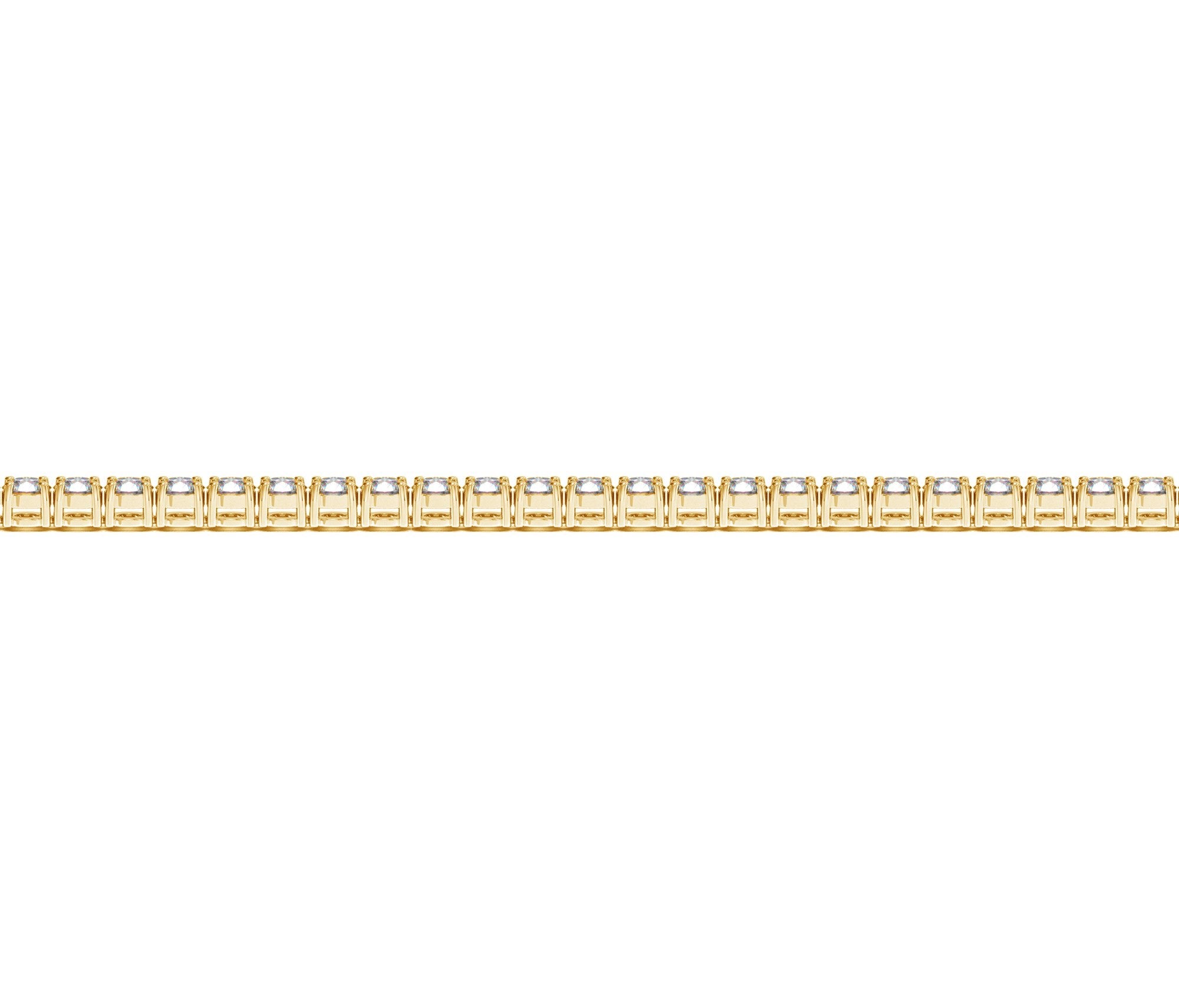 Lab Grown Round Diamond Tennis Bracelet in 14k Yellow Gold (2 cctw F/G  VS2/SI1)