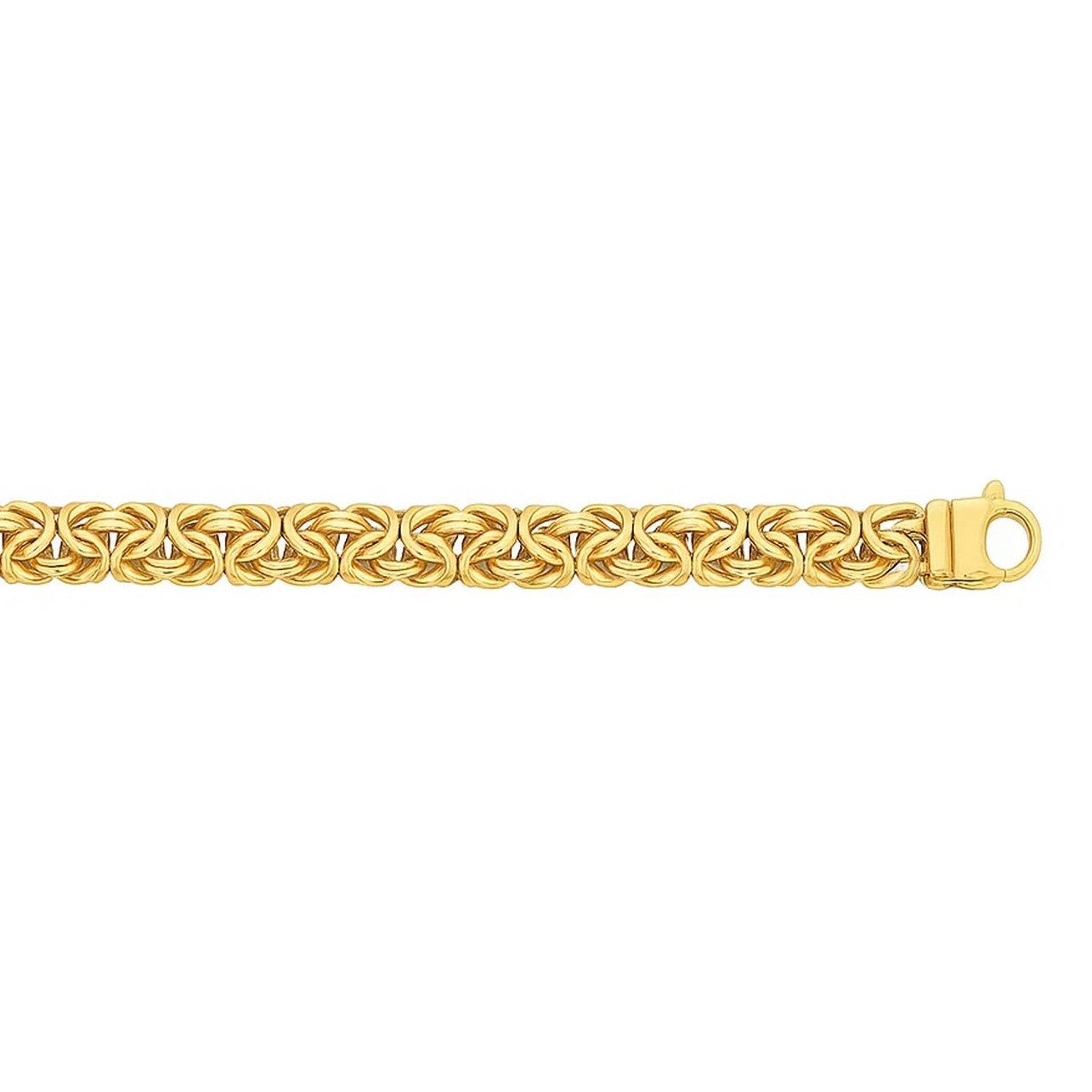 14k Yellow Gold Byzantine Motif Chain Necklace for Women | Yene Store 