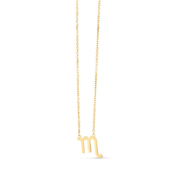 14K Yellow Gold Scorpio Necklace for Women | Yene Store 