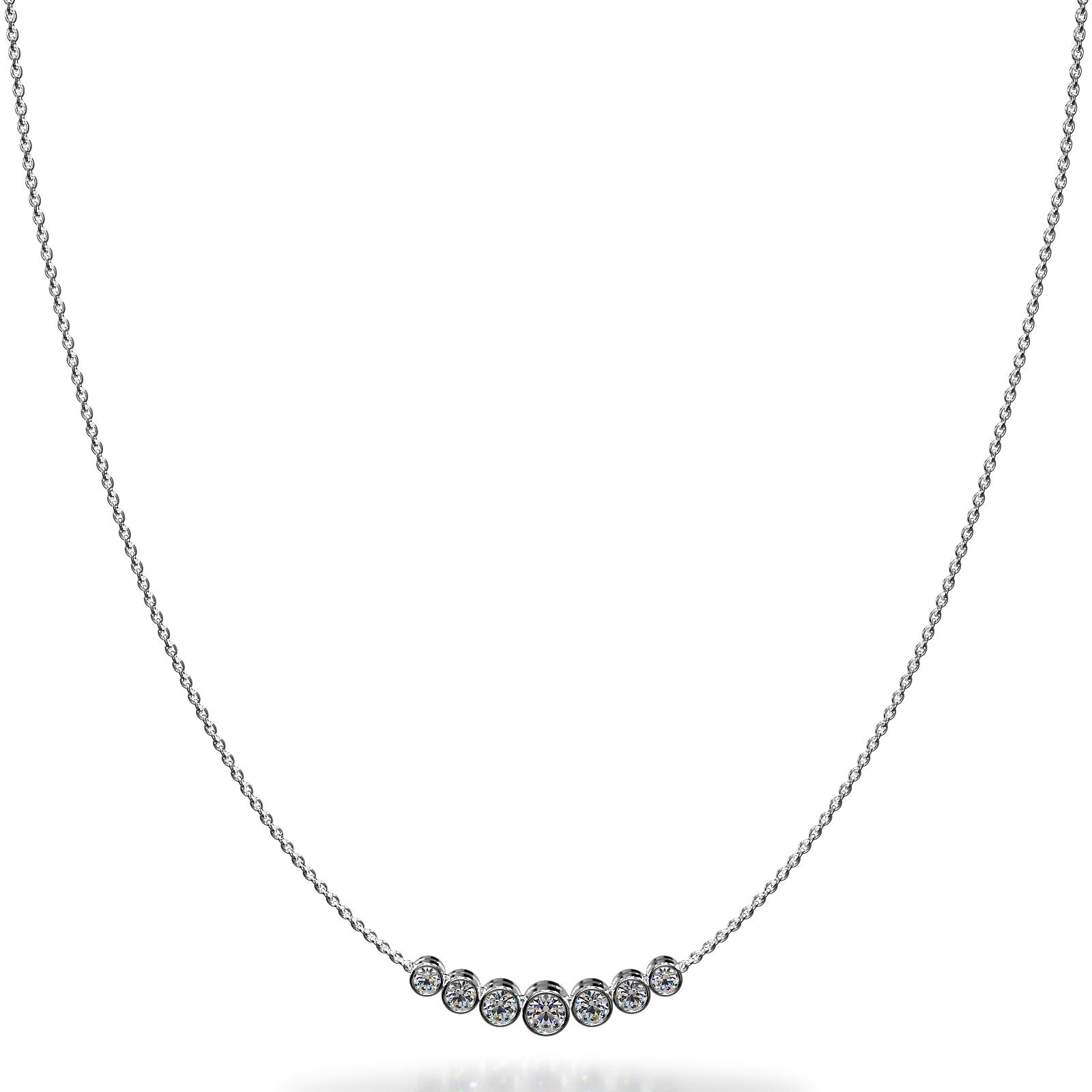 14K White Gold, 2.02carat Lab Grown Diamond, F-G Diamond Color, VS Clarity