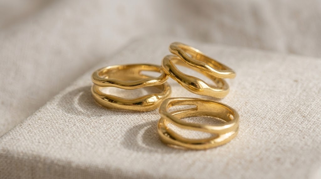 Fern Double Wave Ring