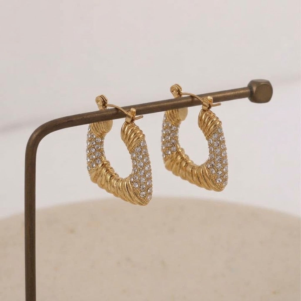 Mary Hollow Hoop Earrings