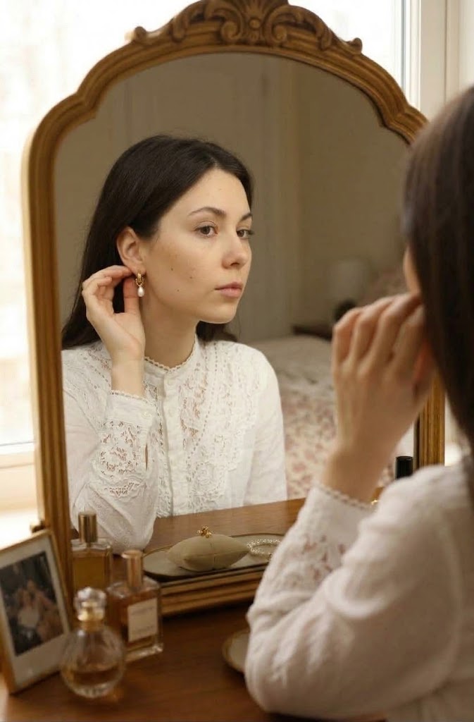 Holly Pearl Drop Earrings