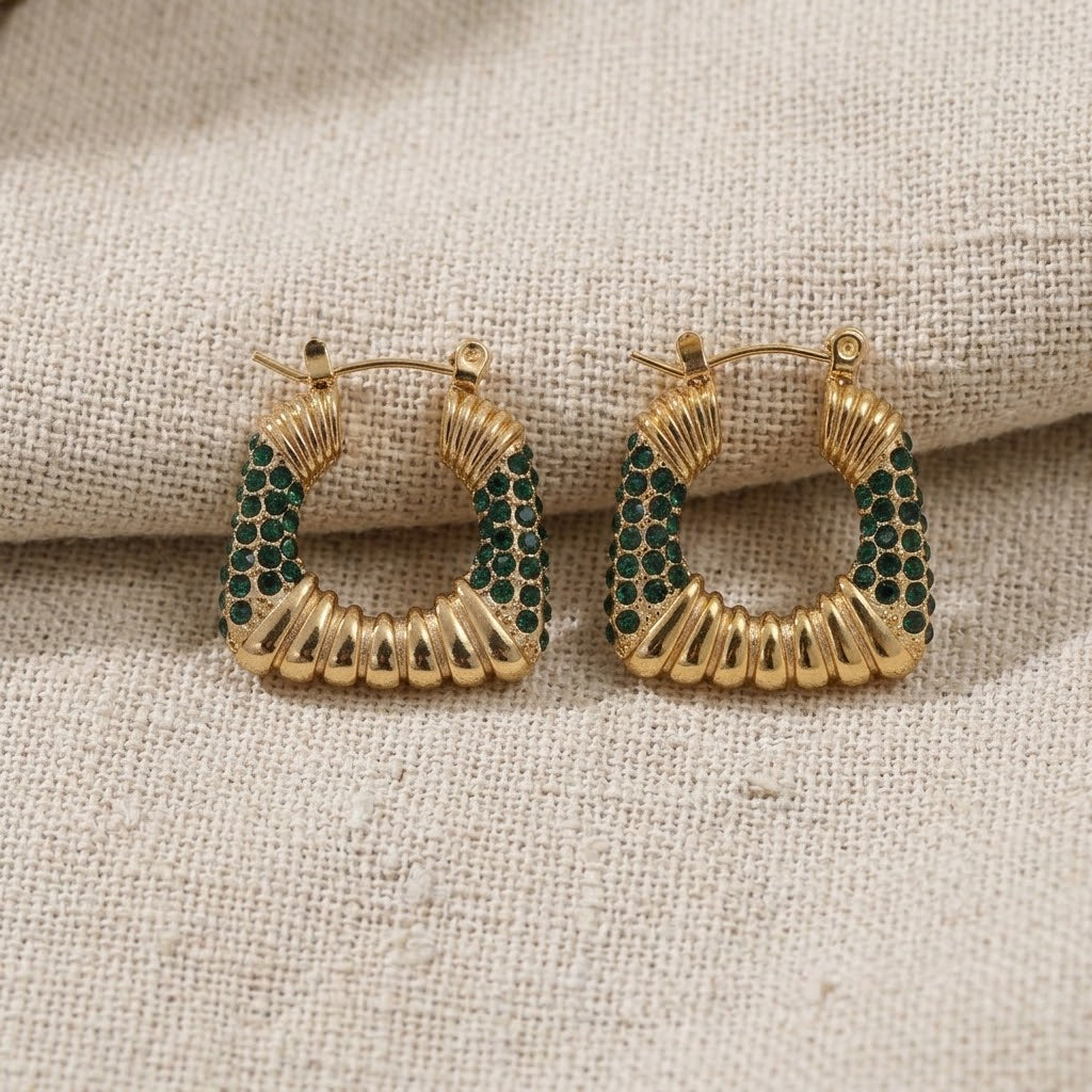 Mary Hollow Hoop Earrings