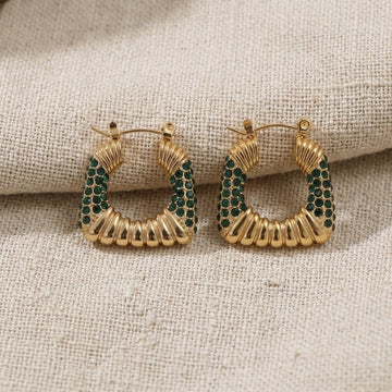 Mary Hollow Hoop Earrings
