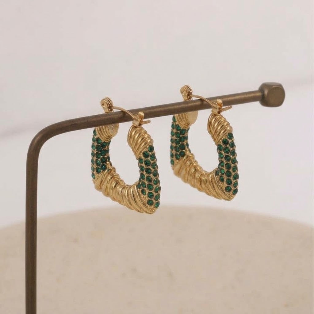 Mary Hollow Hoop Earrings