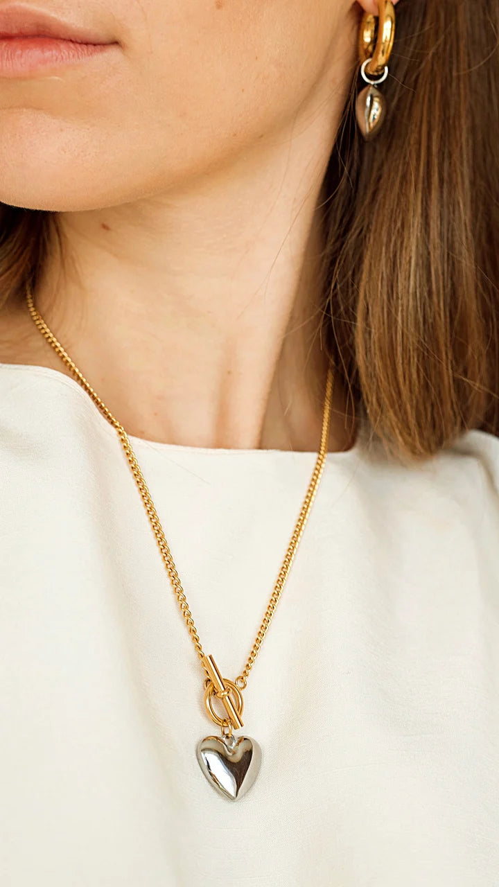 Nova Heart Toggle Necklac