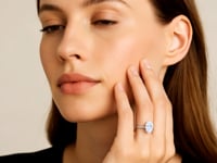 2 Carat Oval Lab Grown IGI G/VS1 Diamond Solitaire Ring in 14K White Gold for Women | Yene Store 