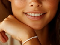 Lab Grown Round Diamond Tennis Bracelet in 14k Yellow Gold(5 cctw  F/G  VS2/SI1)