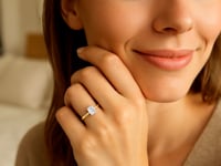 1 Carat Emerald Lab Grown IGI G/VS1 Diamond Solitaire Ring in 14K Yellow Gold