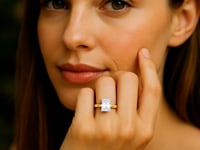 3 Carat Radiant Lab Grown IGI G/VS1 Diamond Solitaire Ring in 14K Yellow Gold