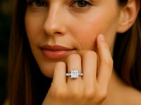 5 Carat Princess Lab Grown IGI G/VS1 Diamond Solitaire Ring in 14K White Gold