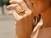 Horseshoe Ring in 14K Yellow Gold (8.00 mm)