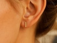 14K Yellow Gold Yours Truly Initial I Stud Earrings for Women | Yene Store 